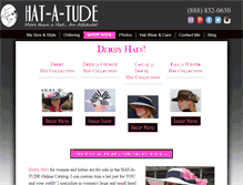 Tablet Screenshot of hat-a-tude.com